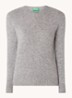 Fijngebreide pullover van wol - Lichtgrijs