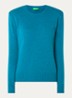 Fijngebreide pullover van wol - Blauw