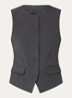 Gilet met ronde hals - Donkergrijs