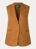 Gilet van linnen - Camel