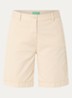 High waist regular fit korte broek met steekzakken - Zand