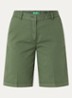 High waist regular fit korte broek met steekzakken - Groen