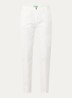 High waist slim fit chino met steekzakken - Gebroken wit