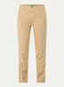 High waist slim fit chino met steekzakken - Camel