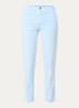 High waist slim fit chino met steekzakken - Lichtblauw