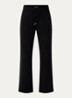 High waist straight fit joggingbroek - Zwart