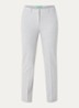 High waist tapered cropped pantalon met stretch  - Lichtgrijs