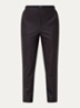 High waist tapered fit pantalon met steekzakken - Donkerblauw
