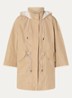 Jack met capuchon en klepzakken - Camel