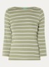 Longsleeve met streepprint - Groen