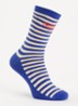 Stranger Things ribgebreide sokken met streepprint - Royalblauw