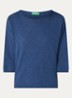 Top in linnenblend met boothals - Jeans