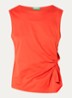 Top met knoopdetail - Orange