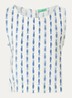 Top met print - Kobaltblauw