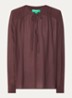 Tuniek met V-hals - Aubergine