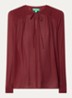 Tuniek met V-hals - Cranberryrood