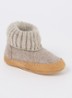 Cozy Lux pantoffel van scheerwol - Donkerbeige