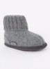 Cozy pantoffel van wol - Grijs