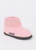 Cozy pantoffel van wol - Zalmroze