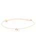 Armband met bedel verguld - Beige