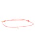 Armband met bedel verguld - Koraalroze