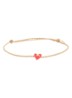 Armband met bedel - Koraal