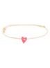 Armband met bedel - Fuchsia