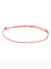 Mini Butterfly Rope S armband met bedel - Roze