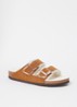 Arizona slipper met voering van lamswol - Cognac