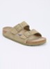 Arizona slipper van suède - Khaki