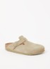 Narrow Fit Boston muiltje van suède - Khaki
