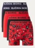 Boxershort met logoband in 5-pack - Rood