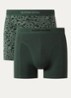 Boxershorts met logoband in 2-pack - Groen