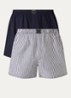 Boxershorts met logoband in 3-pack - Donkerblauw