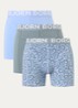 Boxershorts met logoband in 3-pack - Olijfgroen