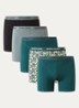 Boxershorts met logoband in 5-pack - Groen