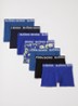 Boxershorts met logoband in 7-pack - Indigo