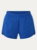 Low waist wide fit shorts met steekzakken - Kobaltblauw