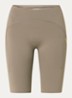 Performance high waist skinny fit korte trainingslegging - Donkerbeige