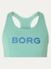 Sport bh met medium support en logo - Groen
