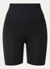 Studio high waist skinny fit rib korte trainingslegging - Zwart