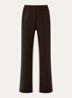 Studio Oversized high waist loose fit joggingsbroek met steekzakken - Bruin