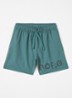 Zwemshorts met logoprint - Zeegroen