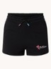 Eclipse high waist slim fit korte joggingbroek - Zwart