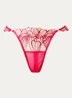 Amarosa slip van mesh met borduring - Rood