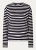 Nete longsleeve met print - Donkerblauw