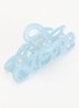 Love haarclip 8 cm - Lichtblauw