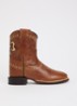 Bow cowboylaars van leer - Cognac
