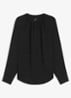 Banorah blouse in zijdeblend - Black-001 / Zwart