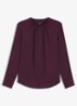 Banorah blouse in zijdeblend - Dark Purple-505 / Paars